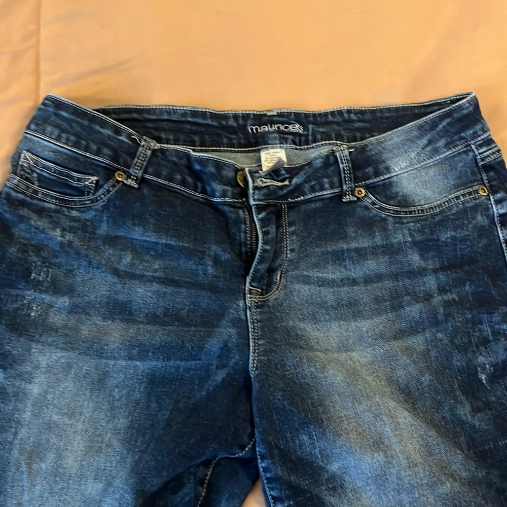Maurices denim stretch jeans; midrise